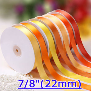 7/8"(22mm) Satin Ribbon Single Face Packing Ribbon 100yard/roll/lot Free shipping