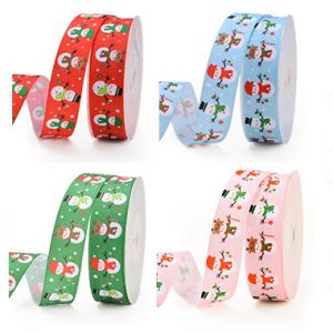 snowman christmas ribbon