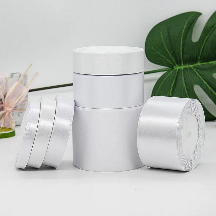 white satin ribbon