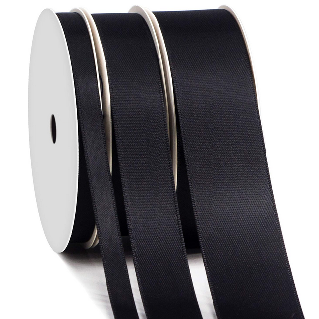 black satin ribbon
