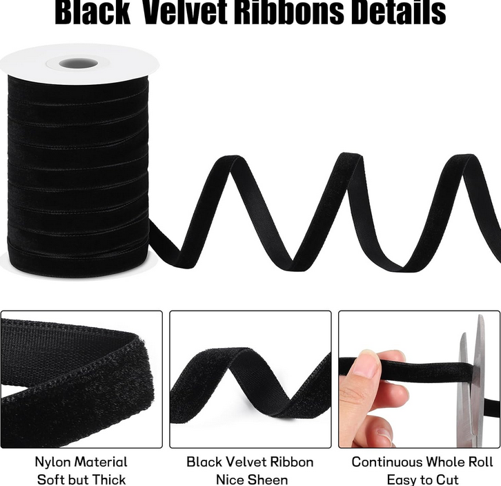 velvet black ribbon