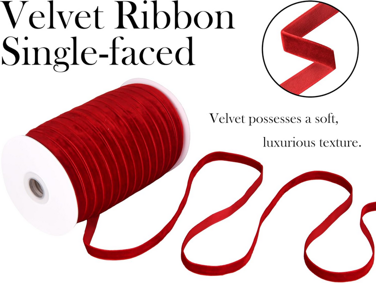velvet red ribbon