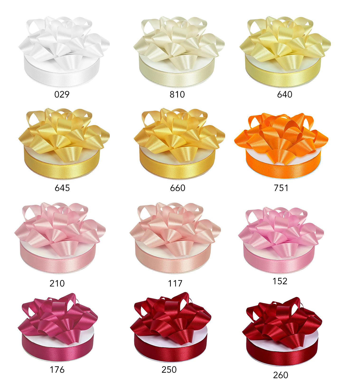 acetate ribbon color chart